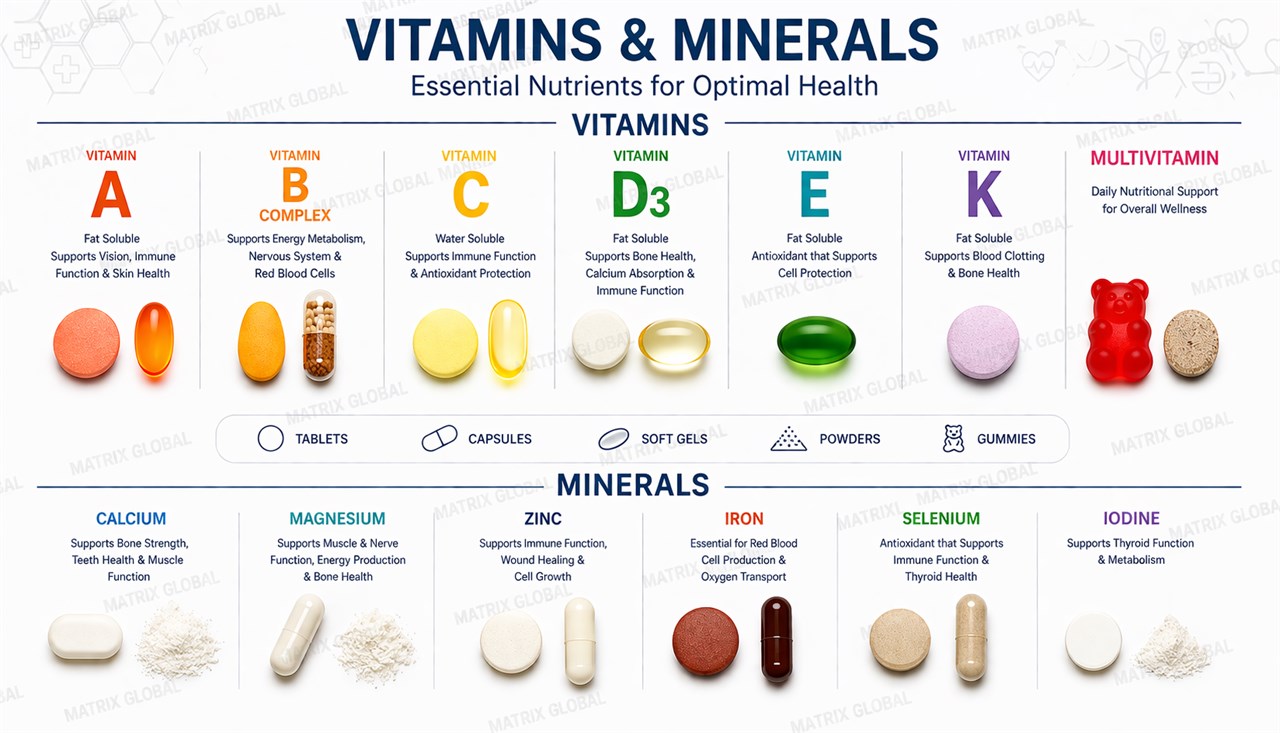 Vitamins and minerals